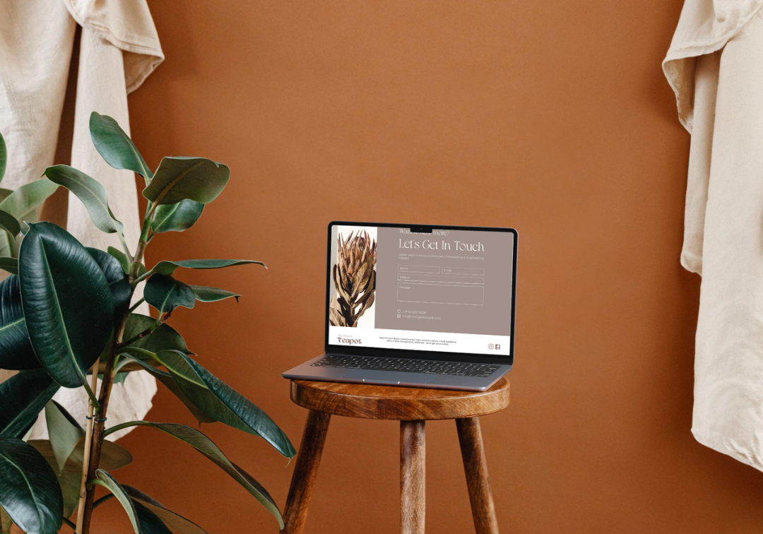 The Digital Teapot – Web Design | Mockup 2